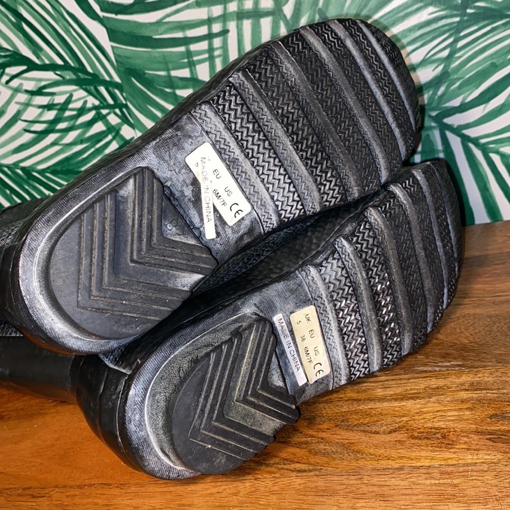 Hunter Boatall Croc Embossed Rubber Wellie Boots Women’s 7 - Picture 12 of 14